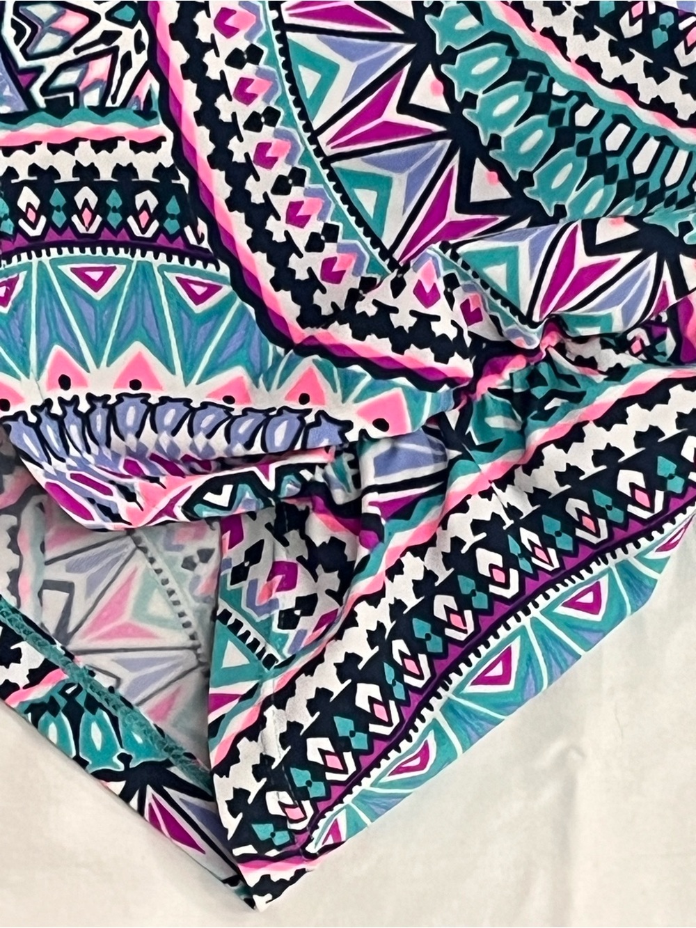 Free Country Floral Swim Top in Teal, Pink & Navy (Flawed, see description) - Picture 3 of 8